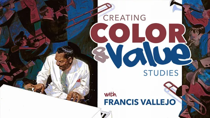连续漫画页面色彩创作数字绘画工作流程视频教程 Color & Value, with Francis Vallejo