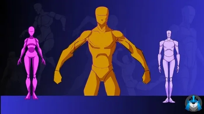 人物角色简单绘画初学者入门基础训练视频教程 Very Simple figure drawing for Beginners