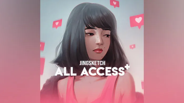 Jingsketch出品数字绘画艺术包 - 笔刷书籍插画教程合集 Jingsketch All Access+