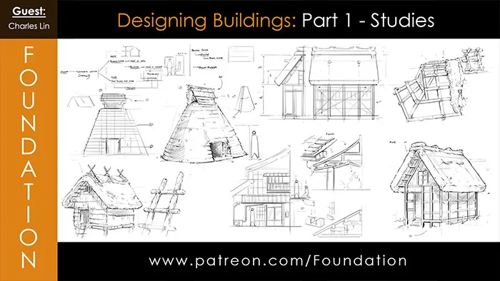 Charles Lin画师建筑设计绘画专业技术训练视频教程 Foundation Art Group - Designing Buildings Part 1: Studies with Charles Lin