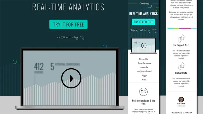 PS与CSS响应登陆页面制作视频教程 Creating Responsive Landing Pages in Photoshop and CSS