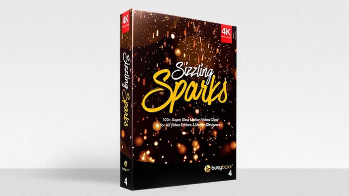 102组飞溅火花飞扬火星元素动画效果4K视频素材合集 100+ Slow Motion Sparks Clips