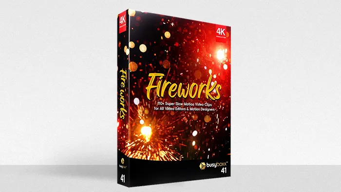 115个烟花火星粒子飞溅特效合成动画4K视频素材 BBV41 – Fireworks