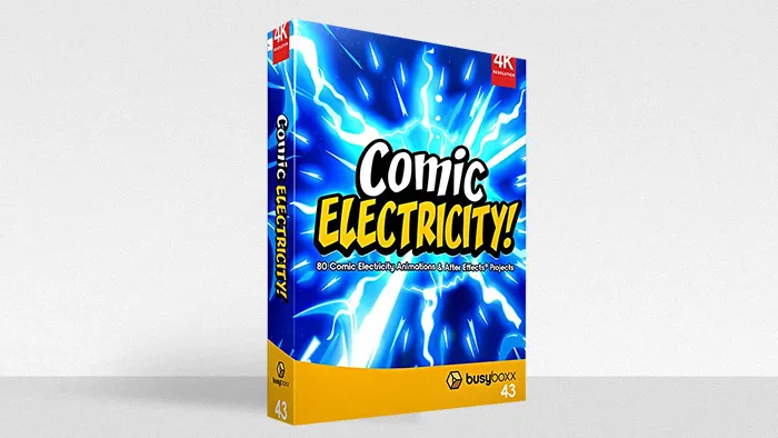 80个卡通动漫能量电流闪电特效合成4K视频素材 BBV43 – Comic Electricity