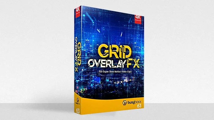 106个科技感线条网格特效叠加动画4K视频素材 BBV63 – Grid Overlay FX