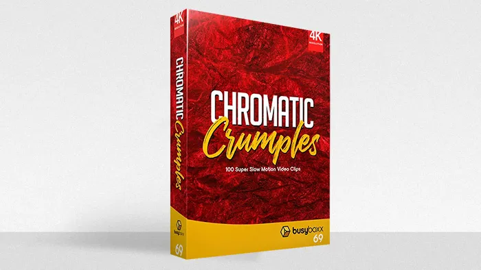 100个创意彩色褶皱纸张定格特效叠加合成动画4K视频素材 BBV69 – Chromatic Crumples