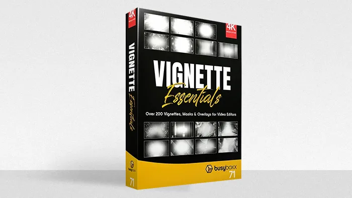 209个复古黑色暗角视频边框遮罩叠加合成动画4K视频素材 BBV71 – Vignette Essentials