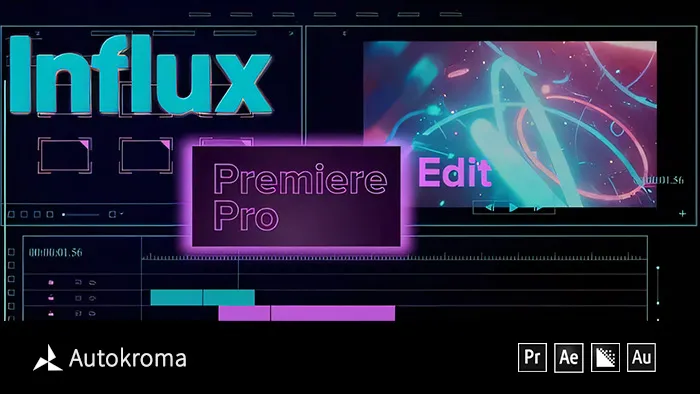 直接导入编辑MKV/MOV/FLV特殊音频格式素材视频解码AE/PR插件 Influx v1.5.0 Mac苹果版