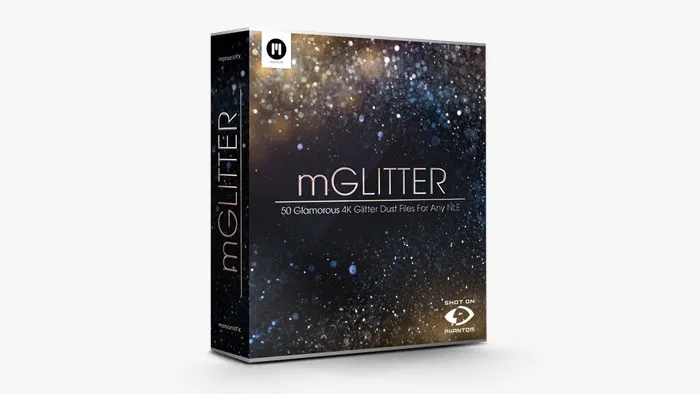 50组大气华丽闪耀金色粒子飞舞合成动画4K视频素材 motionVFX – mGlitter