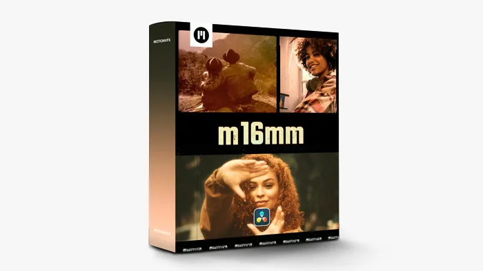 30组复古电影效果胶片边框调色预设达芬奇插件 MotionVFX – m16mm DVR：Retro Film Effects