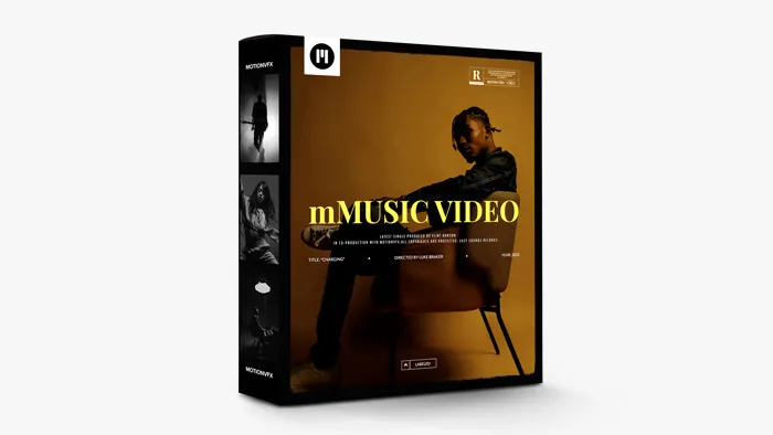 短视频音乐MV宣传文字标题转场预设特效包装动画FCPX插件 MotionVFX – mMusic Video