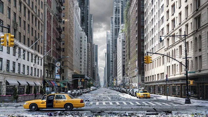 PS破碎凌乱城市绘景特效合成技术视频教程 Photo-manipulation and Clean Plating Fundamentals for Matte Painting