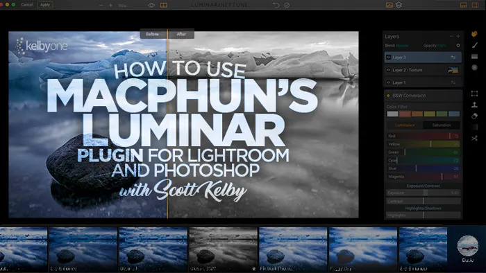 Luminar插件在PS与LR中的应用训练视频教程 How To Use Macphun’s Luminar Plugin For Lightroom And Photoshop with Scott Kelby