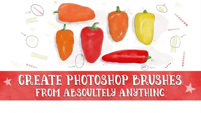 国外大师教你PS数字笔刷制作视频教程 Create Photoshop Brushes from Absolutely Anything
