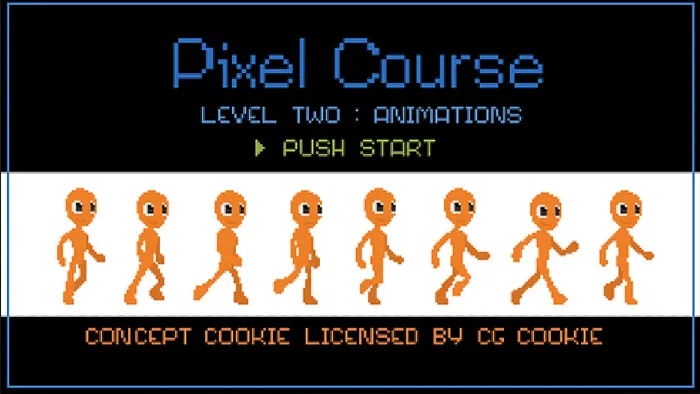 像素艺术角色动画实例制作视频教程 Fundamentals of Pixel Art Animation