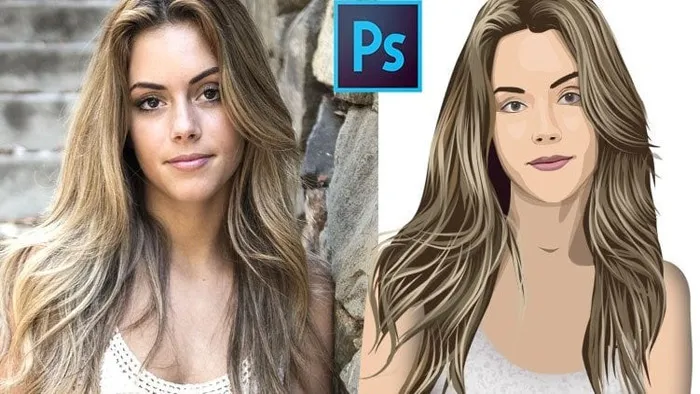 肖像矢量艺术绘画基础技能训练视频教程 learn making vector face art from beginner to pro