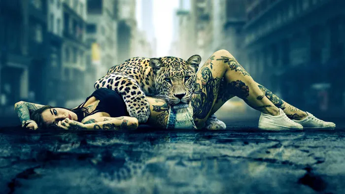 PS美人豹照片特效合成实例训练视频教程 Protector Photo Composite