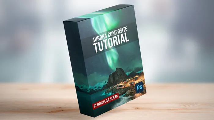 PS北极光小城场景艺术特效合成实例制作视频教程 Aurora Composite Photoshop Tutorial