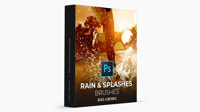 摄影师Joel Grimes 20个飞溅的雨水水花和水坑笔刷-Rain & Splashes