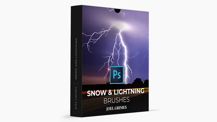 摄影师 Joel Grimes 18个雪和闪电PS笔刷 Snow and Lightning