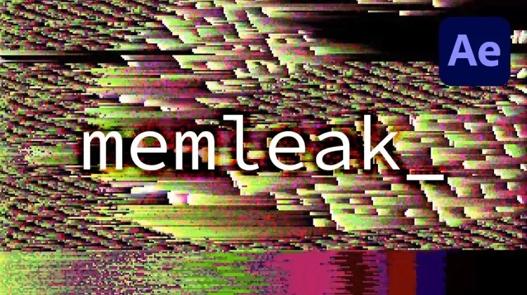 模拟计算机内存泄露无限随机毛刺故障视觉特效AE插件 memleak v1.1.1 Win版