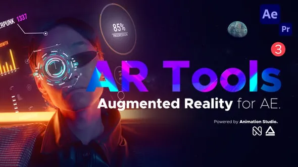 AR Tools视频编辑特效制作500多种素材预设AE模板脚本预设