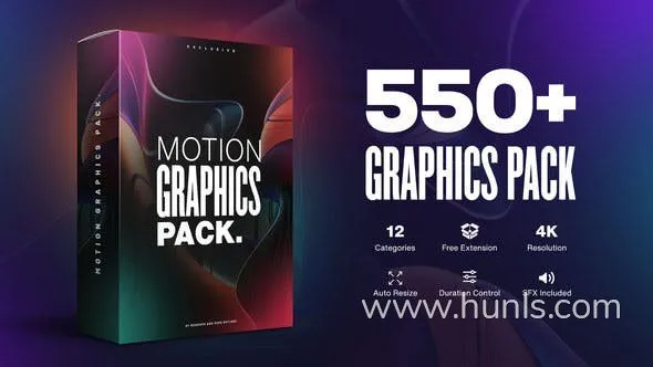 465个创意社交媒体字幕条文字标题图形设计背景转场动画 Motion Graphics Pack AE脚本