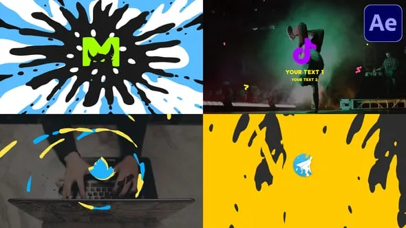 3个卡通冬时尚标志展示LOGO片头视频图形动画AE脚本预设包 Stylish Logo Reveal | After Effects