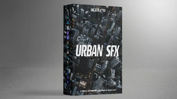 140个城市街头紧张悬疑气氛渲染电影背景环境转场音效 Acidbite – Urban SFX