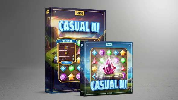 3745种休闲娱乐游戏UI交互界面操作使用无损音效 Boom Library – Casual UI