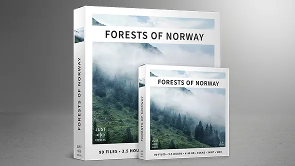 99个北欧挪威原始森林风声流水动物鸟鸣自然环境无损音效 Just Sound Effects – Forests of Norway