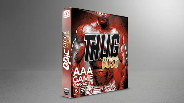 374种罪恶深沉电影游戏男性暴徒BOSS嘶吼尖叫哭泣战斗无损音效 Epic Stock Media – AAA Game Character Thug Boss