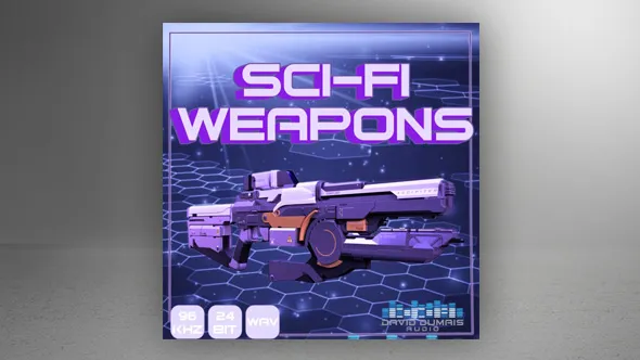 各种射击游戏1000+种高科技科幻重装武器机械音效 Sci-Fi Weapons Pack 1