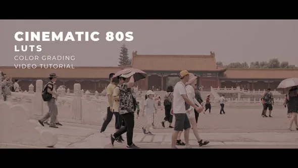 12个电影风格80年代LUT复古vlog色彩校正LUT调色预设 Cinematic 80s LUTs