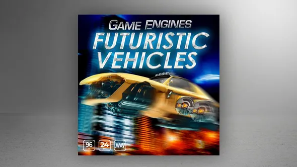 800个未来科幻场景科技感车辆与引擎音效素材wav音频文件 Game Engines – Futuristic Vehicles Sound Kit
