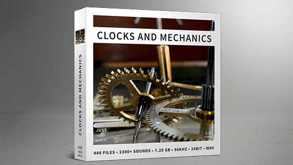 2300多种时钟滴答声报时响铃和发条齿轮机械装置钟表和机械音效 Clocks and Mechanics