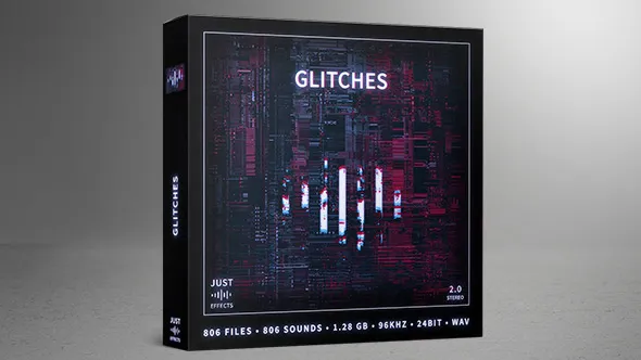 GLITCHES高科技故障声音和传输失败数据丢失故障音效库