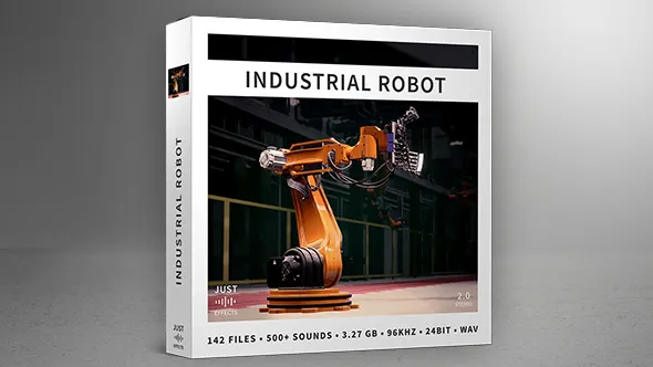 科幻武器机器人引擎车辆操作工业机器人有趣动作声音及齿轮音效 Industrial Robot