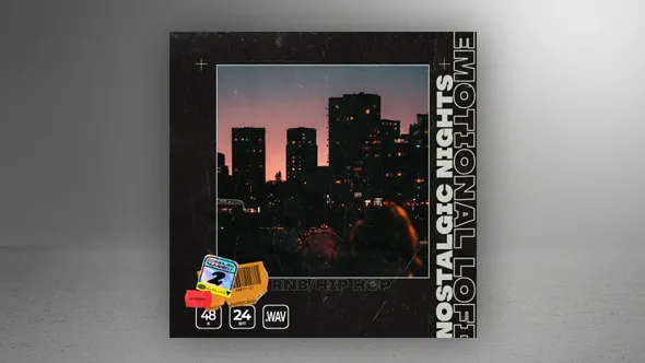 温暖舒适的单曲旋律深情音调情感低保真干净浪漫空灵怀旧音效集 Emotional Lo-fi Nostalgic Nights