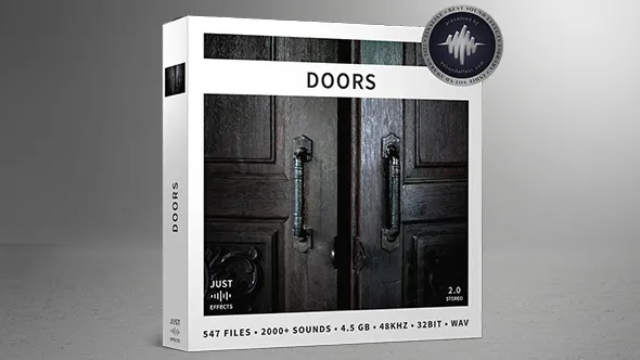 547个门声音效合集开关门锁门敲门各种木门金属玻璃门及门铃声等