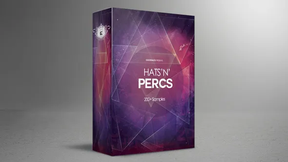 200种专业的Hihats打击乐器Clicks点击声用于Dubstep/Trap/Cloud Rap等电子音乐 Hats’n’Percs