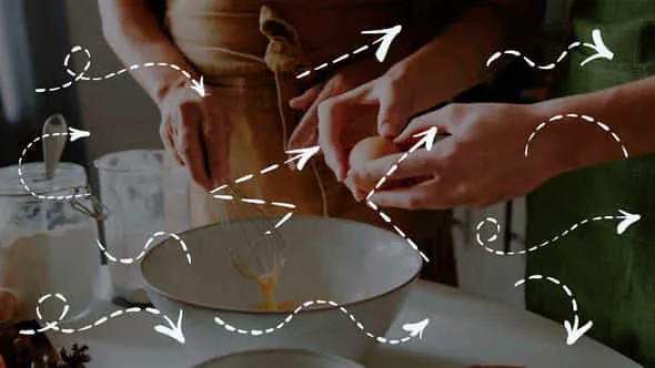 达芬奇模板-12种白色手绘箭头方向焦点元素箭头动画 hand drawn elements