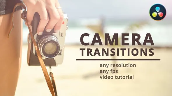 达芬奇模板-11种取景器缩放滑动拖放式相机转场预设 Camera Transitions for DaVinci Resolve