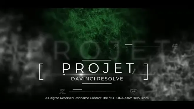 芬奇模板-神秘感文本标题动画科幻电影军事医学主题开场白 Mystical Titles