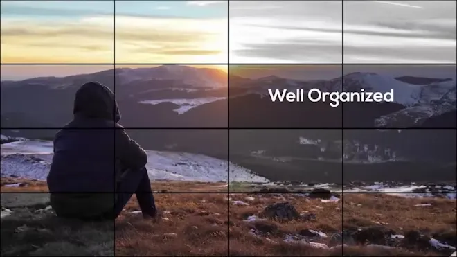 优雅的网格照片幻灯片DR达芬奇模板 Elegant Grid – Photo Slideshow