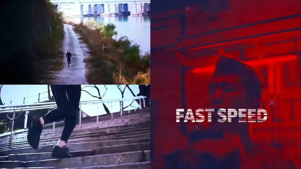 DR达芬奇模板-快速故障效果健身运动体育宣传广告工程文件下载 Fast Glitch Intro