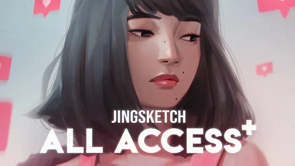 Jingsketch 50套数字绘画Procreate笔刷画笔调色板与视频教程合集