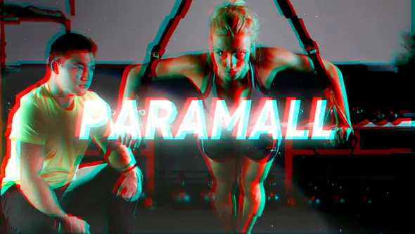 DR达芬奇模板-彩色故障幻灯片创意艺术设计项目体育时尚宣传短片工程文件下载 Color Glitch Slideshow