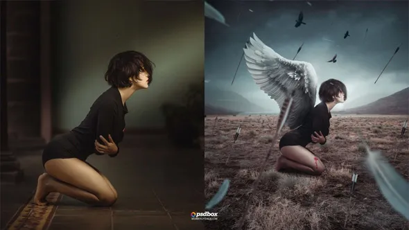 PS牺牲女神万箭齐发合成艺术制作视频教程 Sacrifice - Advanced Photoshop Manipulation