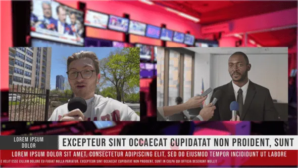 达芬奇模板-新闻电视广播包装设计动态动画DaVinci Resolve模板下载 NewsBroadcast